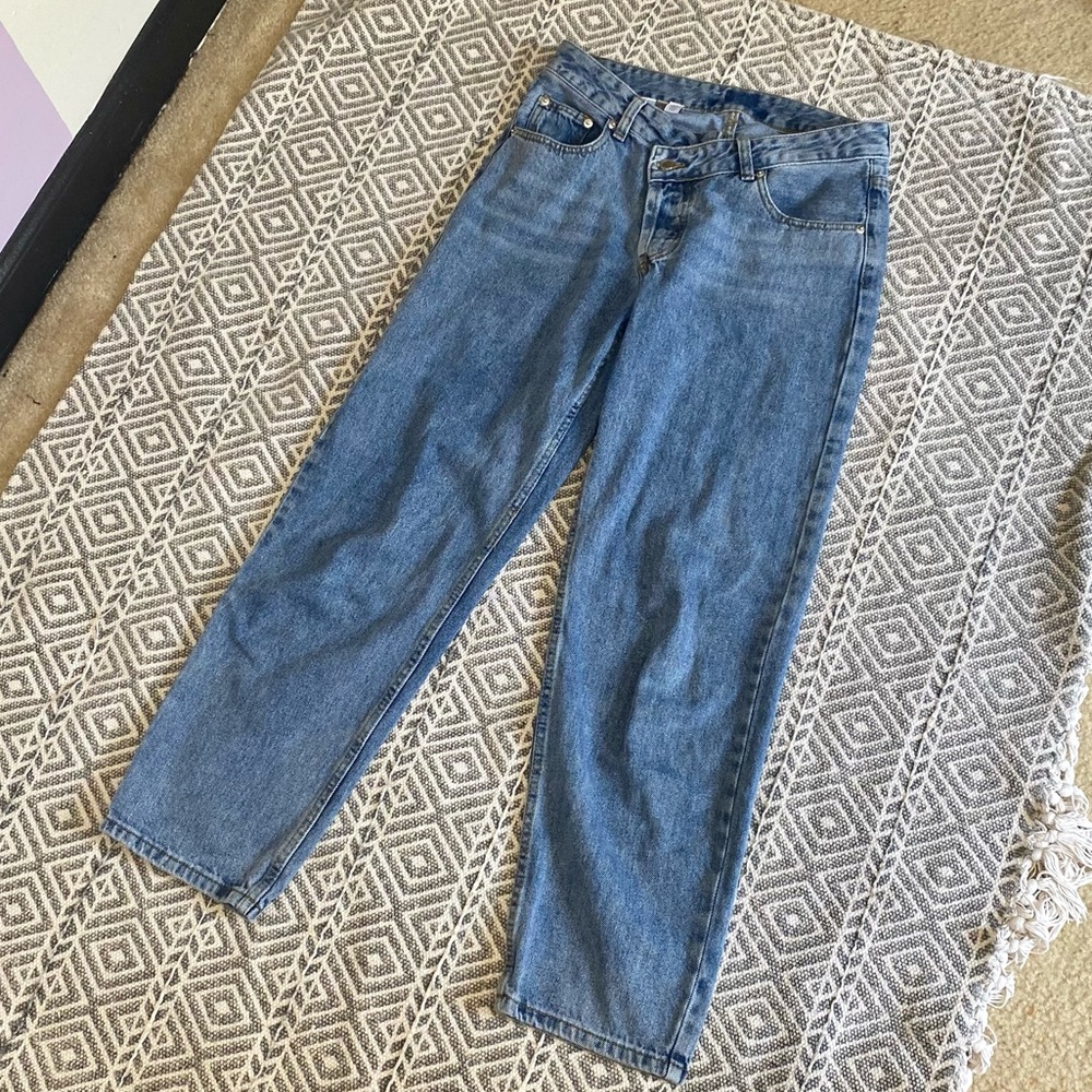 Wrap waistband boyfriend jeans - Picture 5 of 9